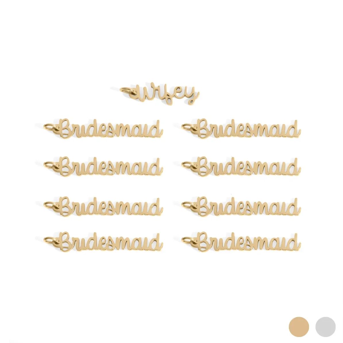 Bridal Party Charm Set — Nine Piece