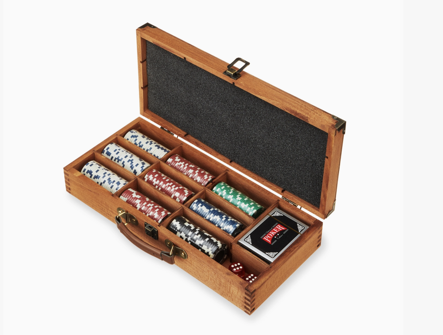 Classic Poker Set with Wooden Box