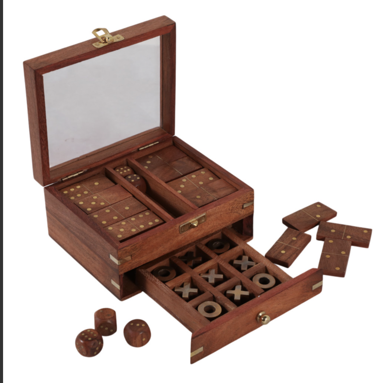 3-in-1 Wooden Game Set